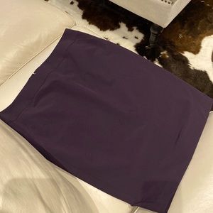 Deep plum coloured pencil skirt